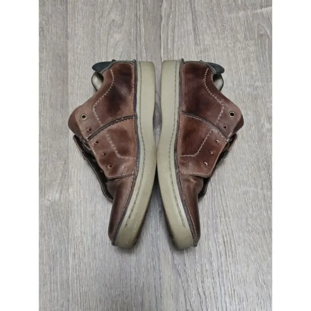 Collection‎ by Clarks Men's Brown Leather Lace Up Casual Sneaker Size 9.5M